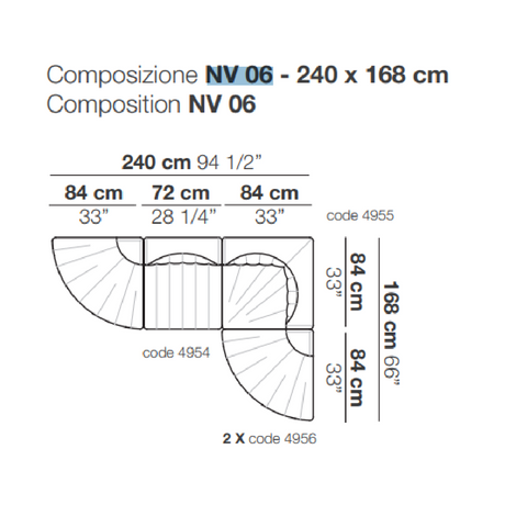 Channeled Curve Modular Sofa | Arflex 9000