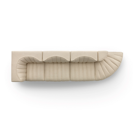 Channeled 4-Seater Modular Sofa | Arflex 9000 | Italianfurniture.com