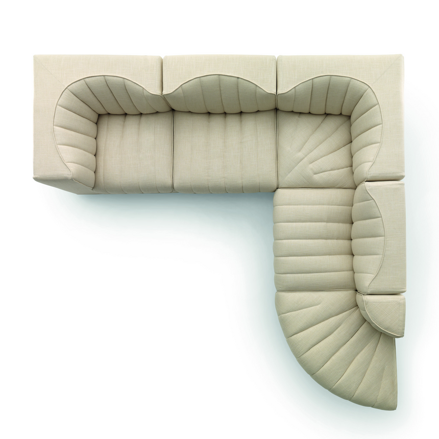 Symmetrical L-Shaped Modular Sofa | Arflex 9000 | Italianfurniture.com