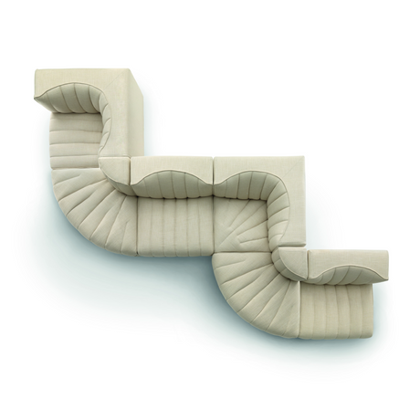 Organic-Shaped Curve Modular Sofa | Arflex 9000 | Italianfurniture.com