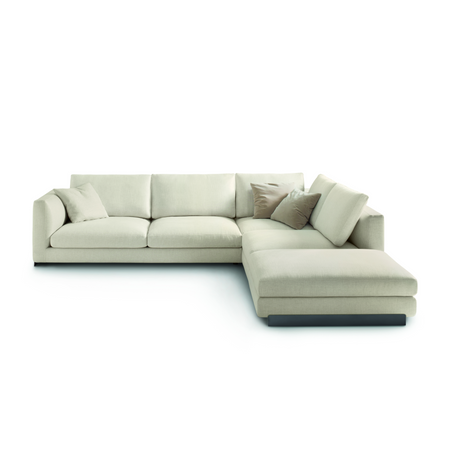 Angled Modular Sofa with Ottoman | Arflex Rendez-Vous (Composition R01)