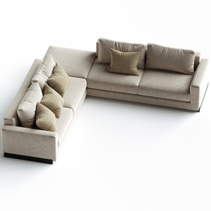 Corner Unit Sofa with Ottoman | Arflex Rendez-Vous