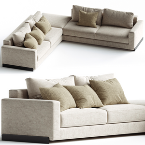 Corner Unit Sofa with Ottoman | Arflex Rendez-Vous