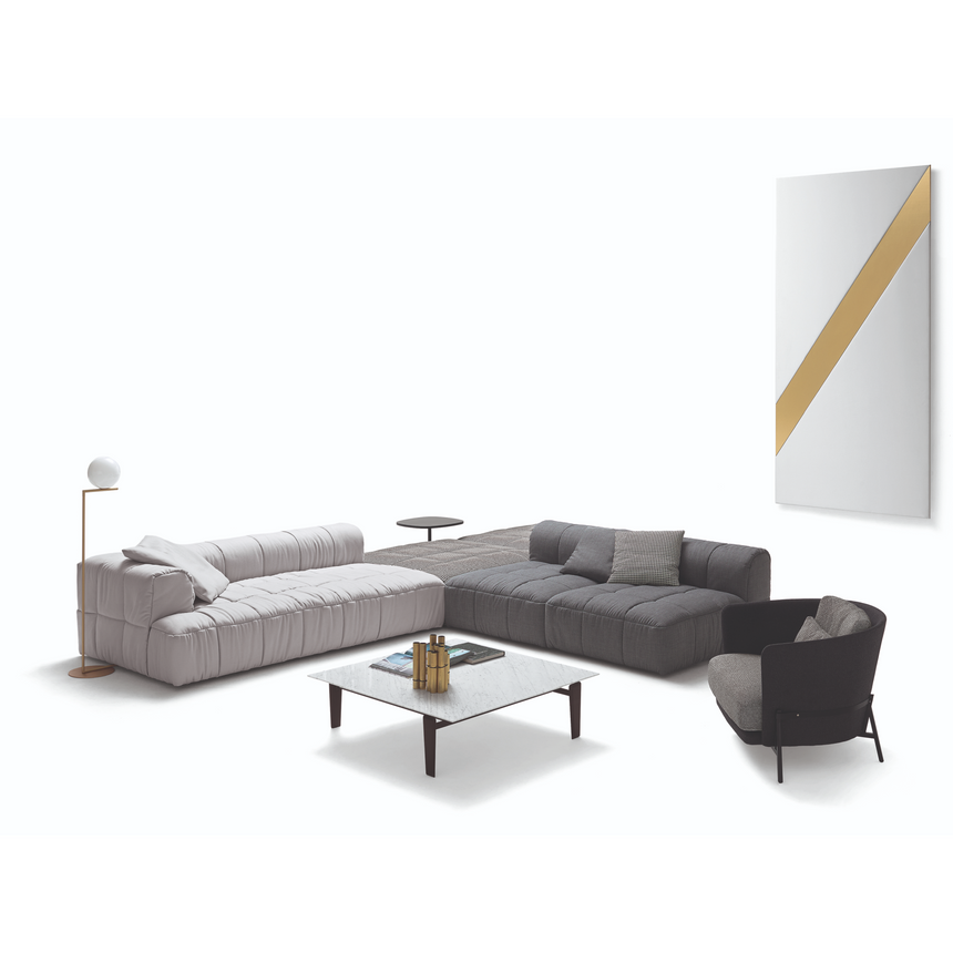 T-Shaped Modular Sofa with Ottoman | Arflex Strips | Italianfurniture.com