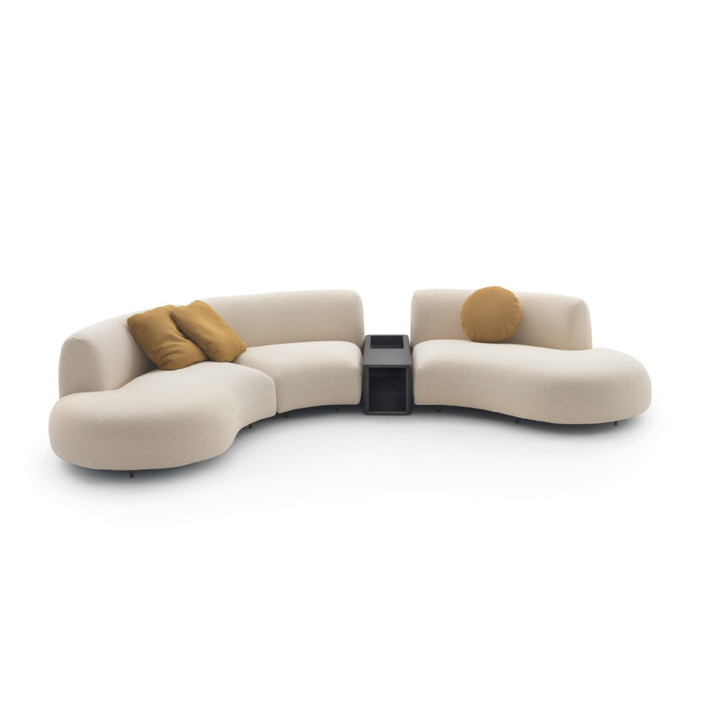 Modular Curved Sofa with Table | Arflex Tokio | Italianfurniture.com