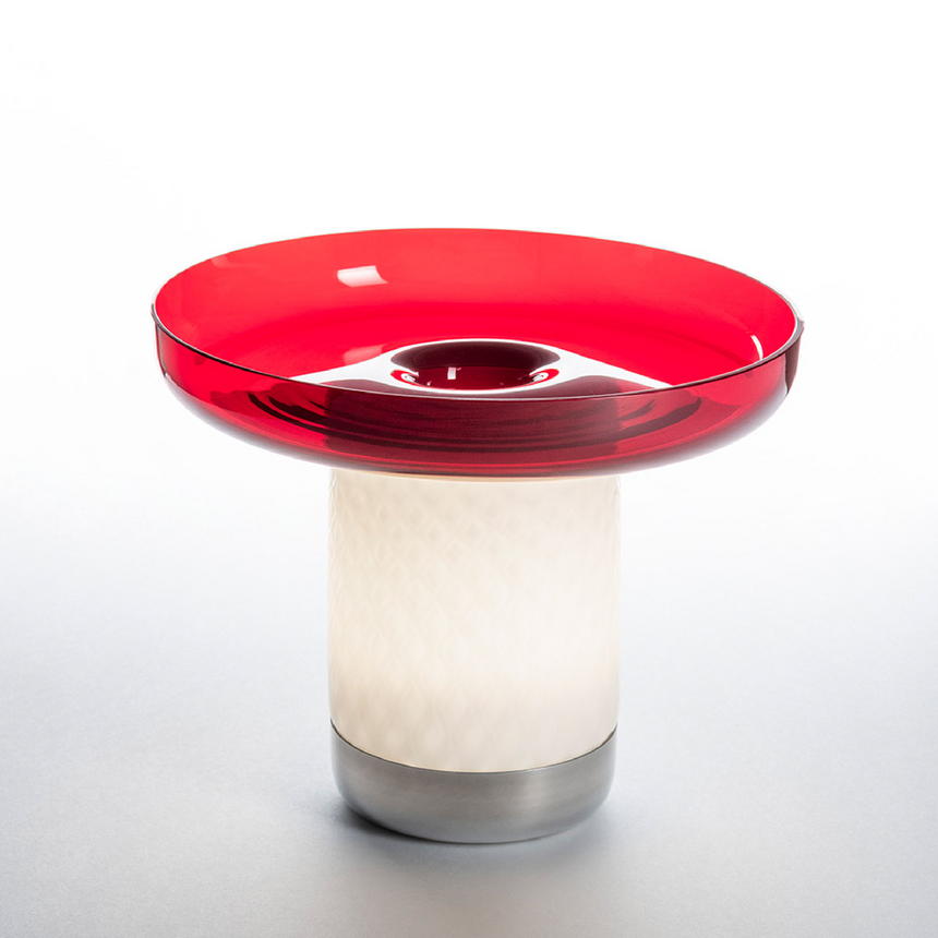 Venetian Glass Plate Table Lamp | Artemide Bonta | Italianfurniture.com