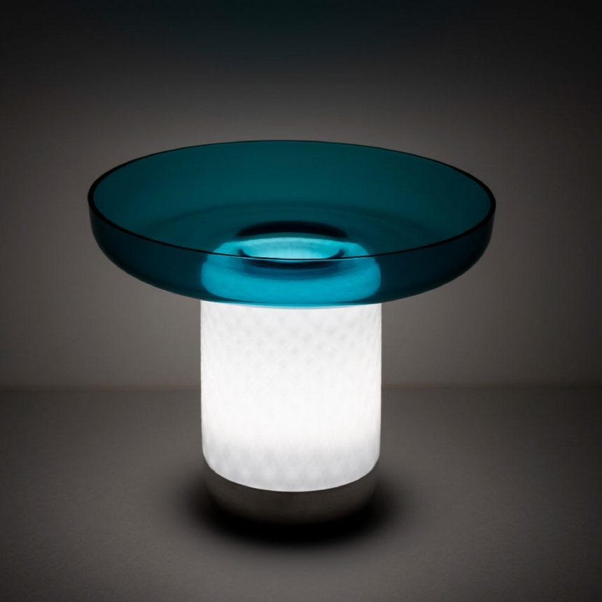 Venetian Glass Plate Table Lamp | Artemide Bonta | Italianfurniture.com