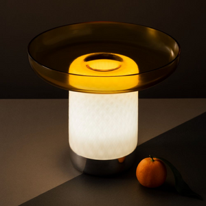 Venetian Glass Plate Table Lamp | Artemide Bonta | Italianfurniture.com