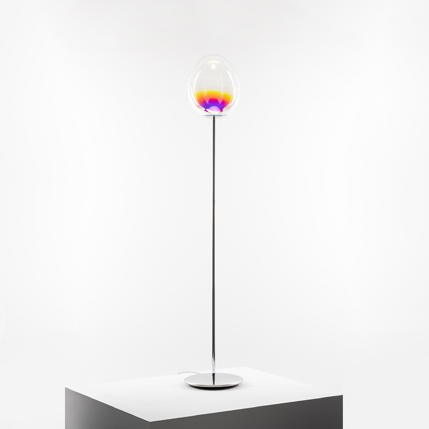 Colored Blown Glass Floor Lamp | Artemide Stellar Nebula | Italianfurniture.com