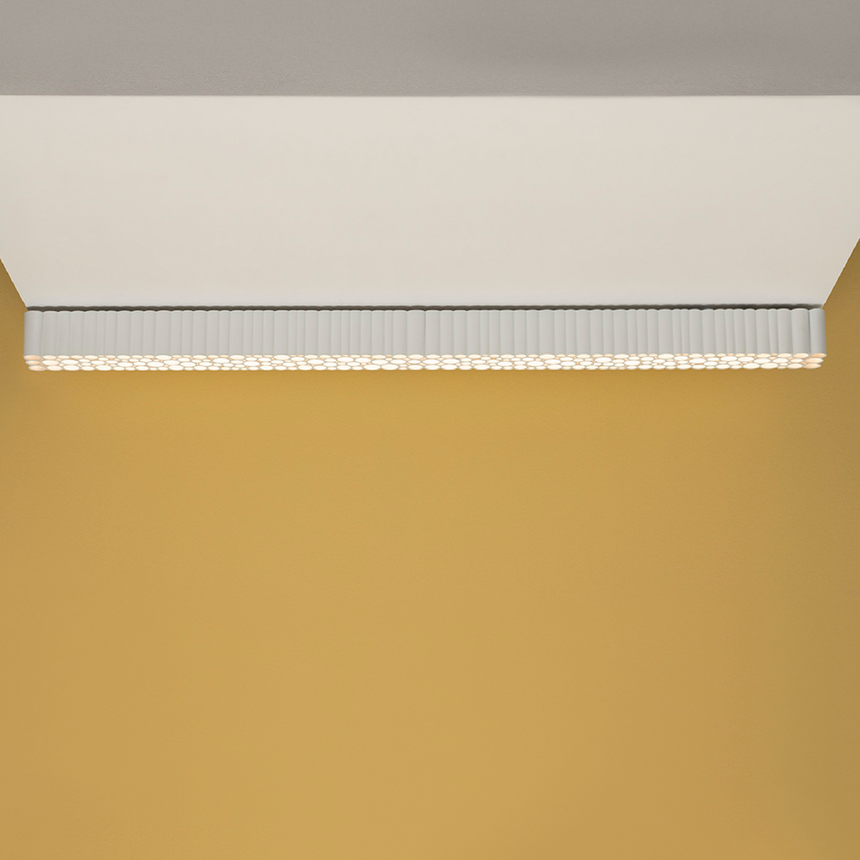 Honeycomb Linear Ceiling Lamp | Artemide Calipso | Italianfurniture.com