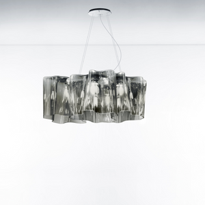 Triple Linear Glass Pendant Lamp | Artemide Logico | Italianfurniture.com