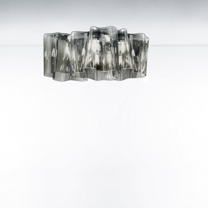 Organic-Shaped Glass Ceiling Lamp | Artemide Logico | ItalianFurniture.com