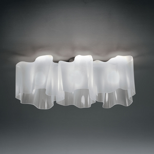 Organic-Shaped Glass Ceiling Lamp | Artemide Logico | ItalianFurniture.com