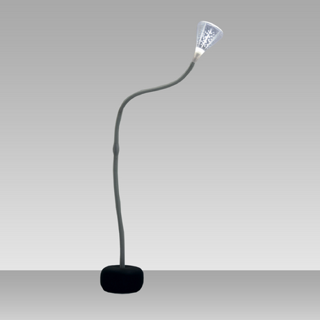 Perforated Mirrored Aluminum Floor Lamp | Artemide Pipe | Italianfurniture.com