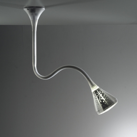 Perforated Mirrored Aluminum Pendant Lamp | Artemide Pipe | Italianfurniture.com