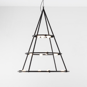 Steel Tubes Conical Pendant Lamp | Artemide El Poris