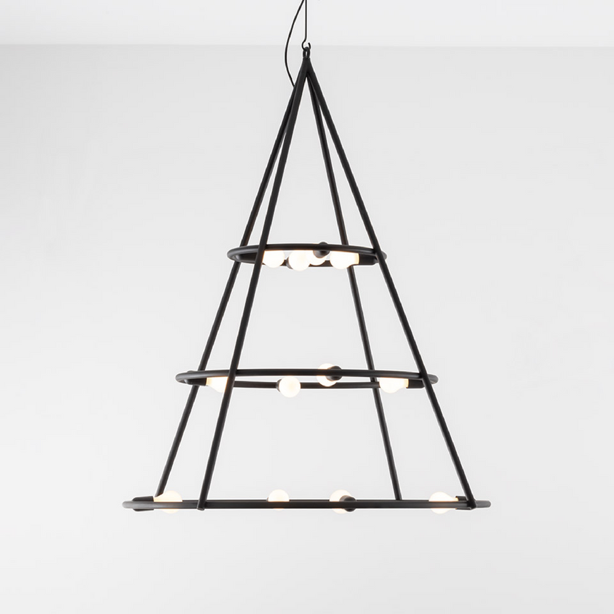 Steel Tubes Conical Pendant Lamp | Artemide El Poris