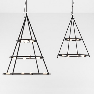 Steel Tubes Conical Pendant Lamp | Artemide El Poris