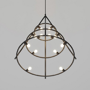 Steel Tubes Conical Pendant Lamp | Artemide El Poris