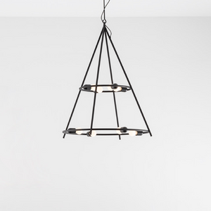 Steel Tubes Conical Pendant Lamp | Artemide El Poris
