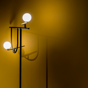 Opal Blown Glass Floor Lamp | Artemide Yanzi | Italianfurniture.com