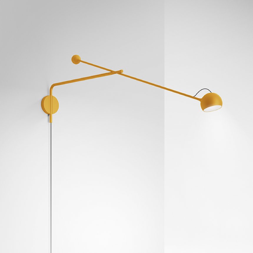 Aluminum Rod Wall Lamp | Artemide Ixa | Italianfurniture.com