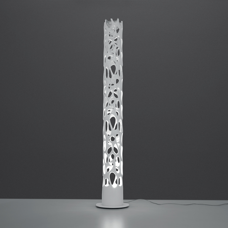 White Laser-cut Floor Lamp | Artemide New Nature | Italianfurniture.com