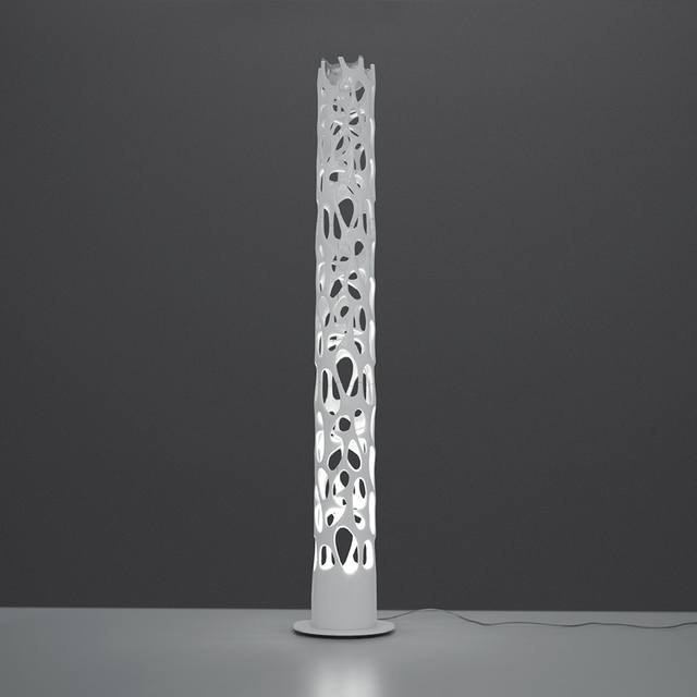 White Laser-cut Floor Lamp | Artemide New Nature | Italianfurniture.com