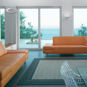 White Aluminum Floor Lamp | Artemide Cabildo | Italianfurniture.com