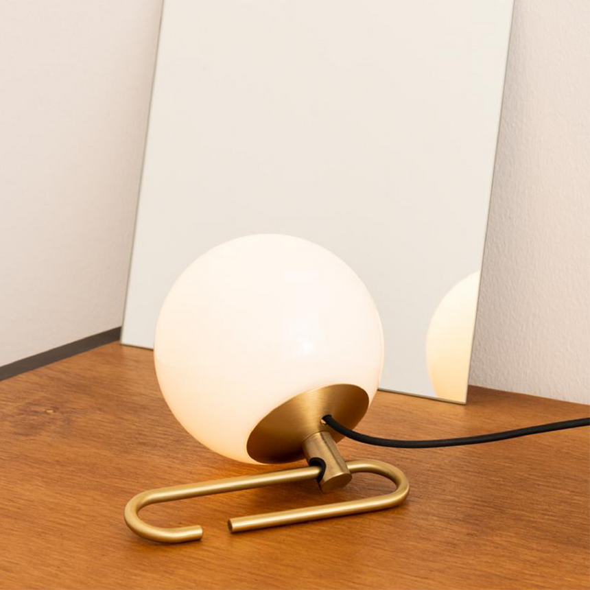 White Blown Glass Table Lamp | Artemide nh1217 | Italianfurniture.com