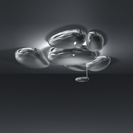 Mirrored Aluminum Ceiling Lamp | Artemide Skydro | ItalianFurniture.com