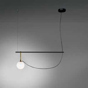 White Glass Sphere Pendant Lamp | Artemide nh | Italianfurniture.com