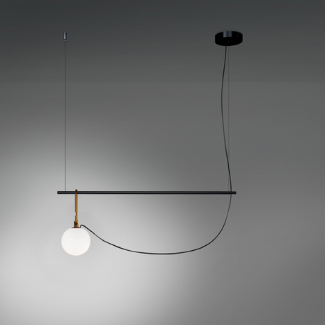 White Glass Sphere Pendant Lamp | Artemide nh | Italianfurniture.com