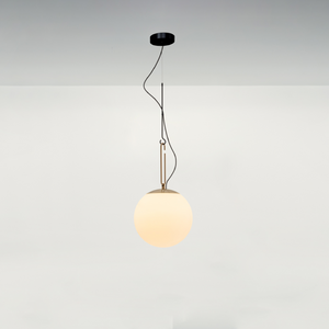 White Glass Globe Pendant Lamp | Artemide nh | Italianfurniture.com