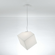 White Geometrical Pendant Lamp | Artemide Edge | Italianfurniture.com