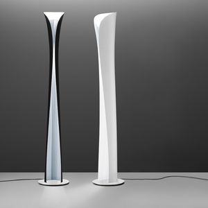 Curved Aluminum Floor Lamp | Artemide Cadmo | Italianfurniture.com