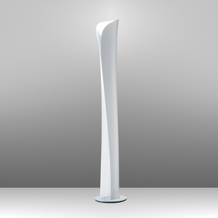 Curved Aluminum Floor Lamp | Artemide Cadmo | Italianfurniture.com