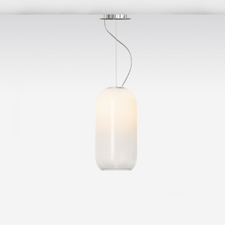 Pill-Shaped Glass Pendant Lamp | Artemide Gople | Italianfurniture.com