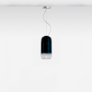 Pill-Shaped Glass Pendant Lamp | Artemide Gople | Italianfurniture.com