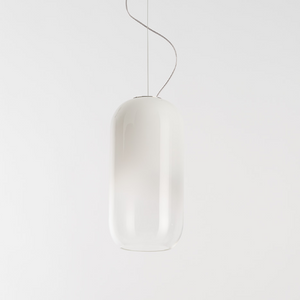 Pill-Shaped Glass Pendant Lamp | Artemide Gople | Italianfurniture.com