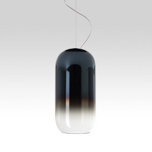 Pill-Shaped Glass Pendant Lamp | Artemide Gople | Italianfurniture.com