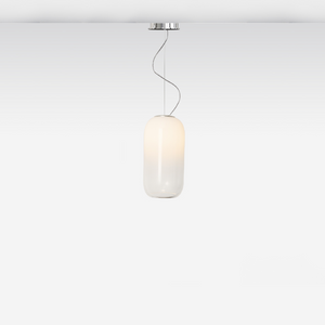 Pill-Shaped Glass Pendant Lamp | Artemide Gople | Italianfurniture.com