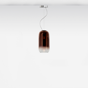 Pill-Shaped Glass Pendant Lamp | Artemide Gople | Italianfurniture.com