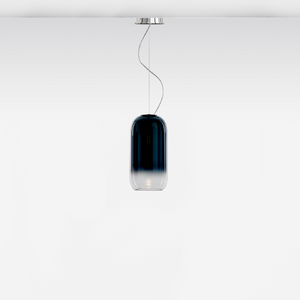Pill-Shaped Glass Pendant Lamp | Artemide Gople | Italianfurniture.com