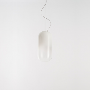 Pill-Shaped Glass Pendant Lamp | Artemide Gople | Italianfurniture.com