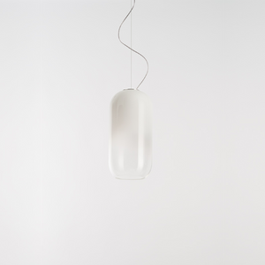 Pill-Shaped Glass Pendant Lamp | Artemide Gople | Italianfurniture.com