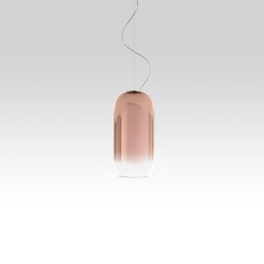 Pill-Shaped Glass Pendant Lamp | Artemide Gople | Italianfurniture.com