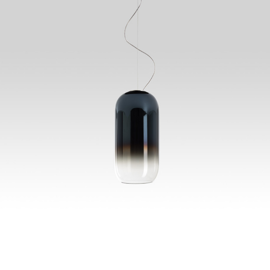Pill-Shaped Glass Pendant Lamp | Artemide Gople | Italianfurniture.com
