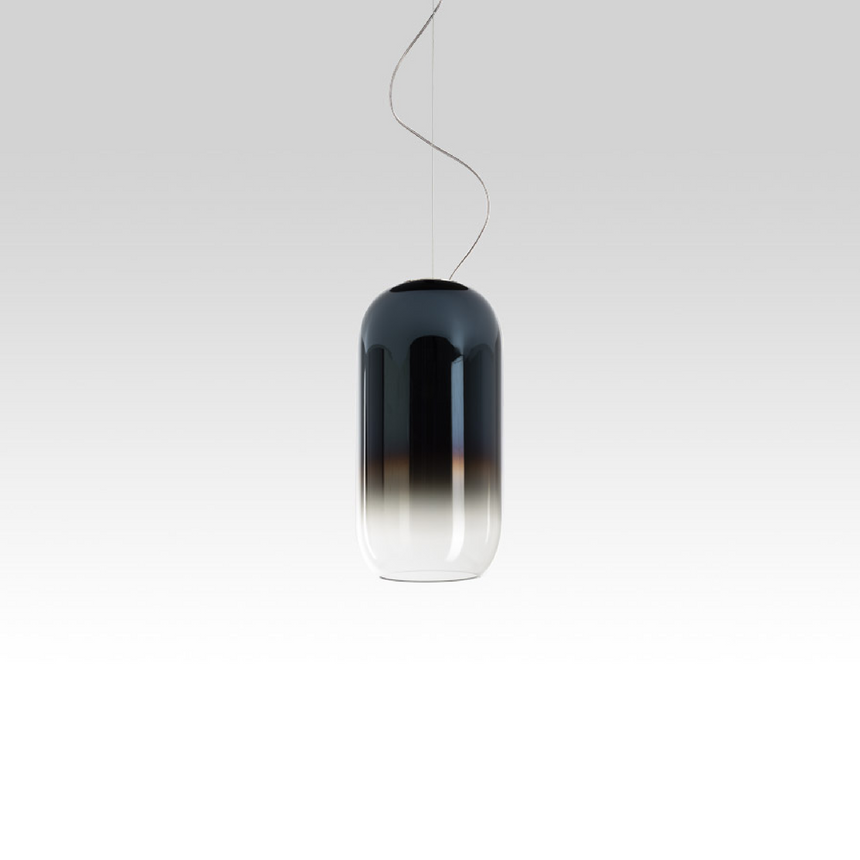 Pill-Shaped Glass Pendant Lamp | Artemide Gople | Italianfurniture.com