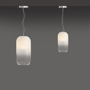 Pill-Shaped Glass Pendant Lamp | Artemide Gople | Italianfurniture.com